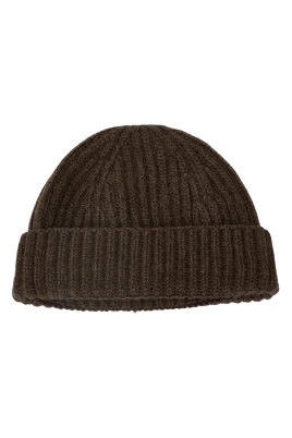 Puro Cashmere Lavorazione a Coste Beanie