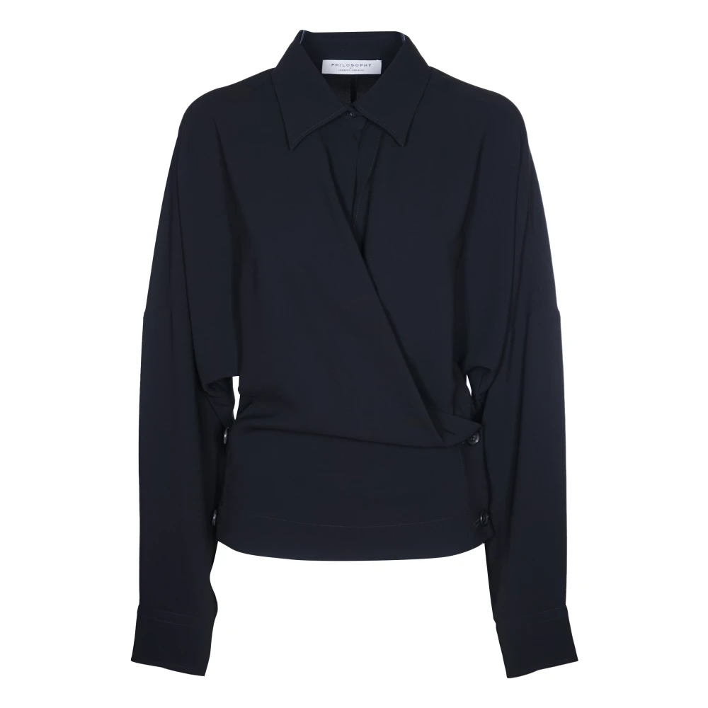 Philosophy di Lorenzo Serafini Zwarte overhemden van Lorenzo Serafini Black Dames
