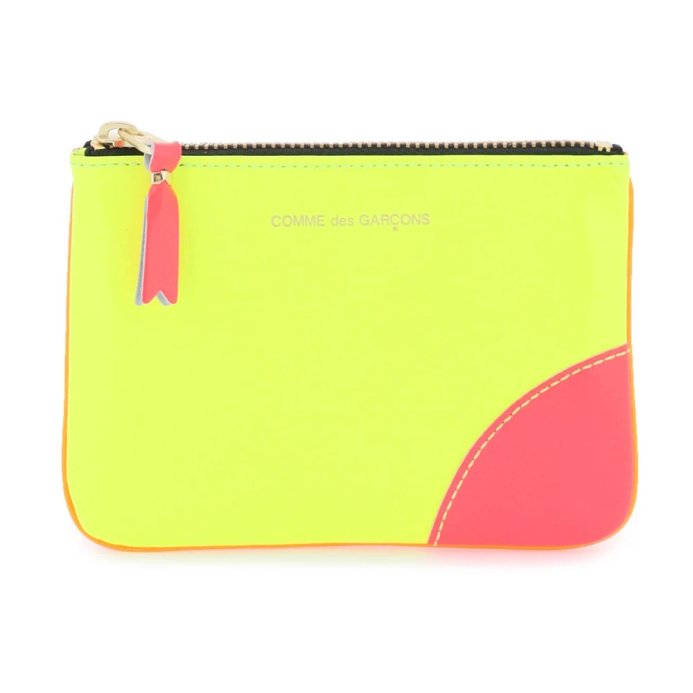 Comme des Garçons Fluorescerende Mini Pouch met Ritssluiting Multicolor Heren