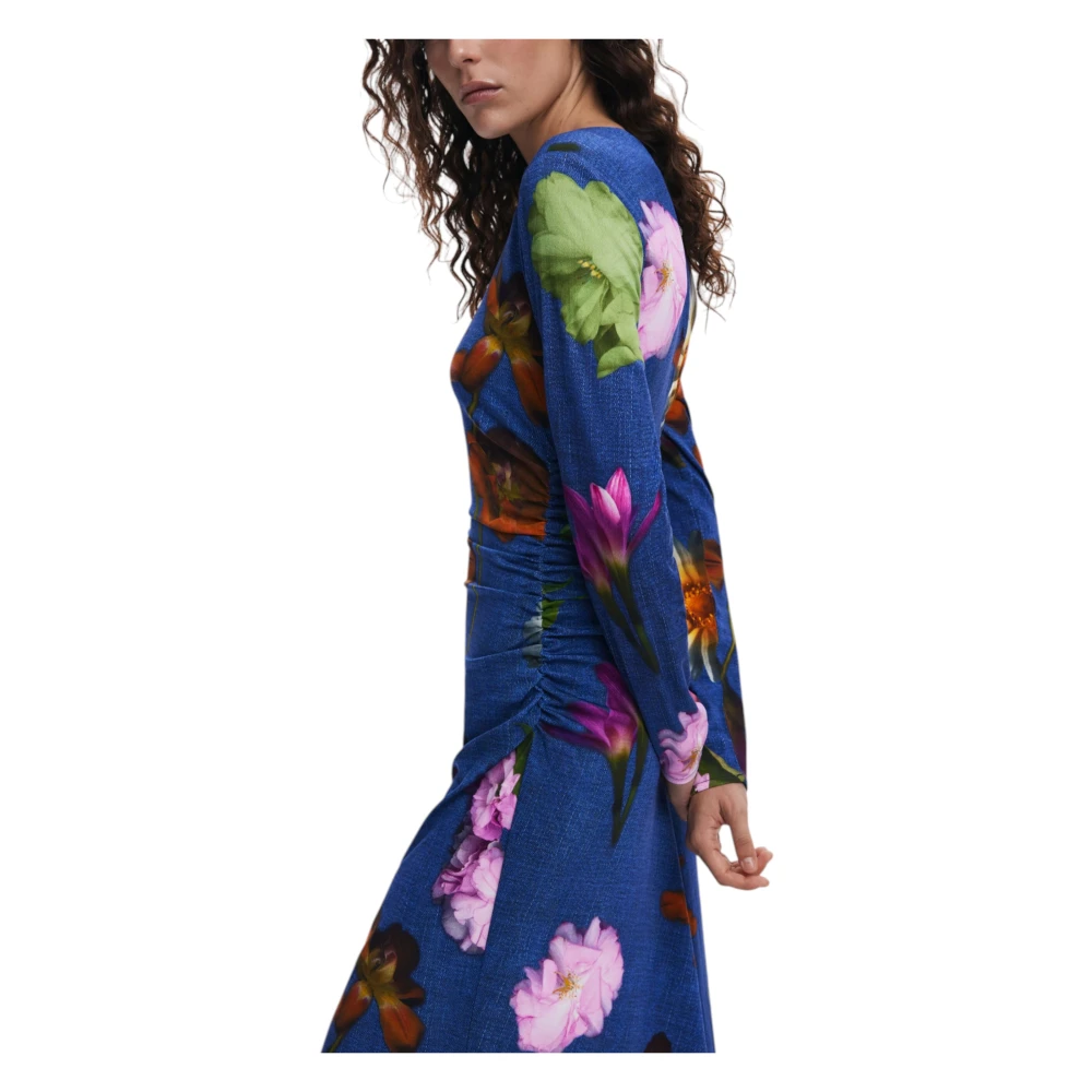 Desigual Lange Jurken Collectie in Viscose Mix Multicolor Dames