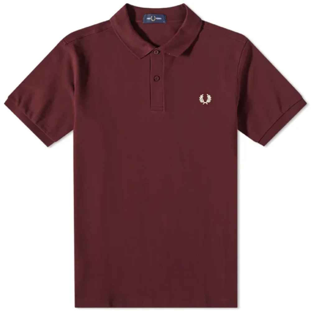 Fred Perry Men's Red Slim Fit Plain Polo Uniform