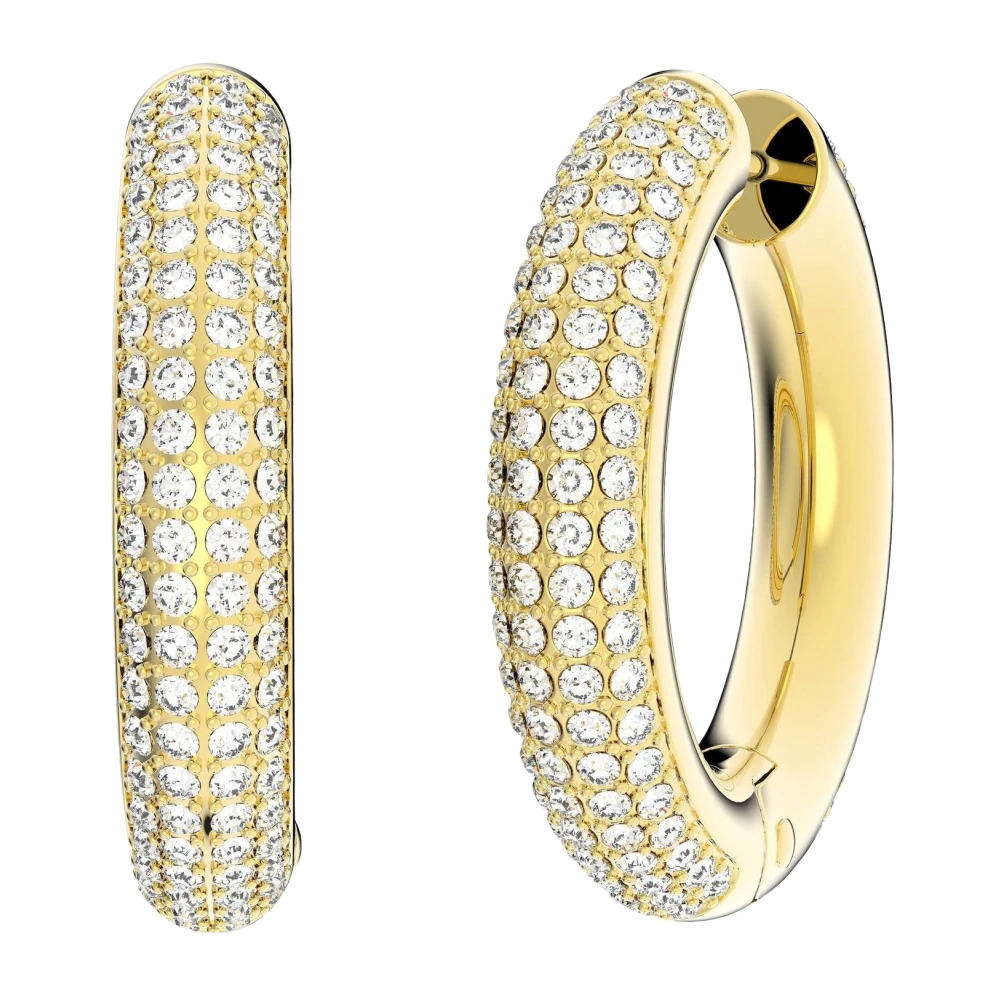 Swarovski , Earrings, Female, Yellow, One Size, Pair Of Creole Earrings Dextera, 5618305 - Image 3