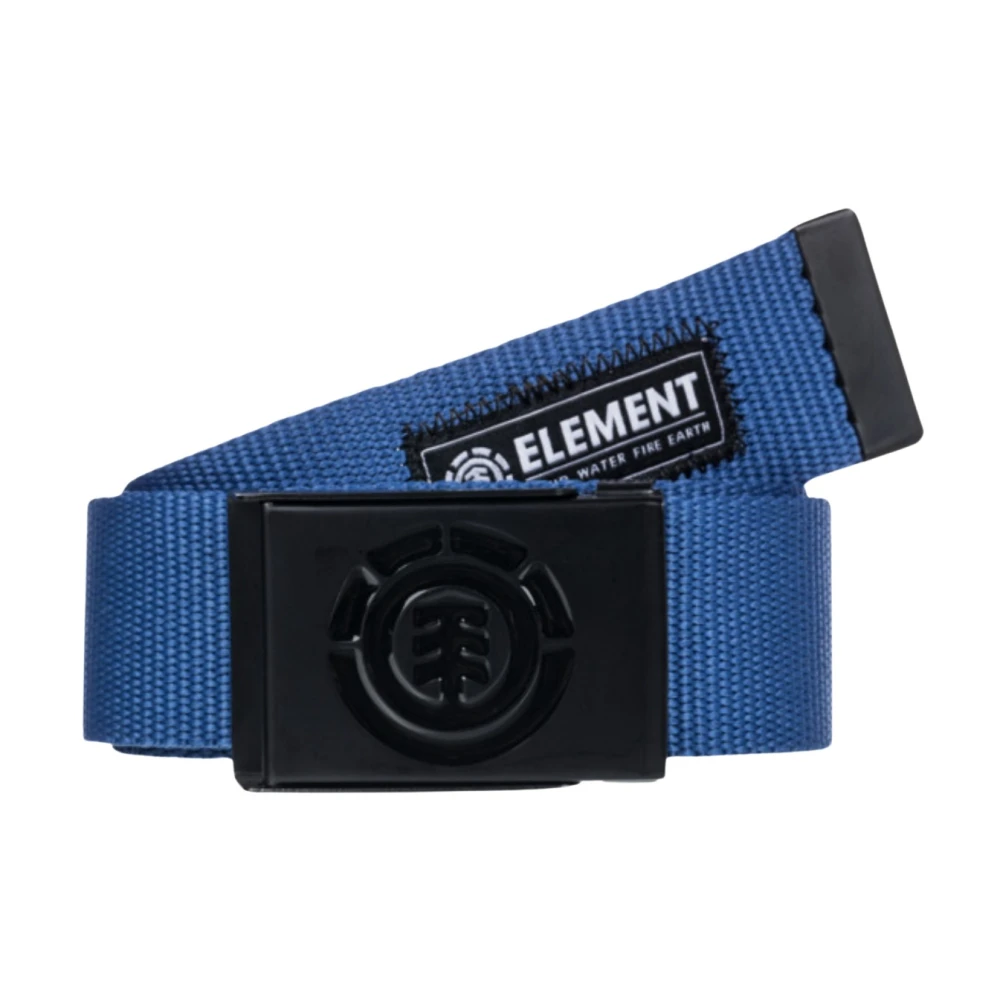 Element Navy riem met metalen gesp Blue Heren