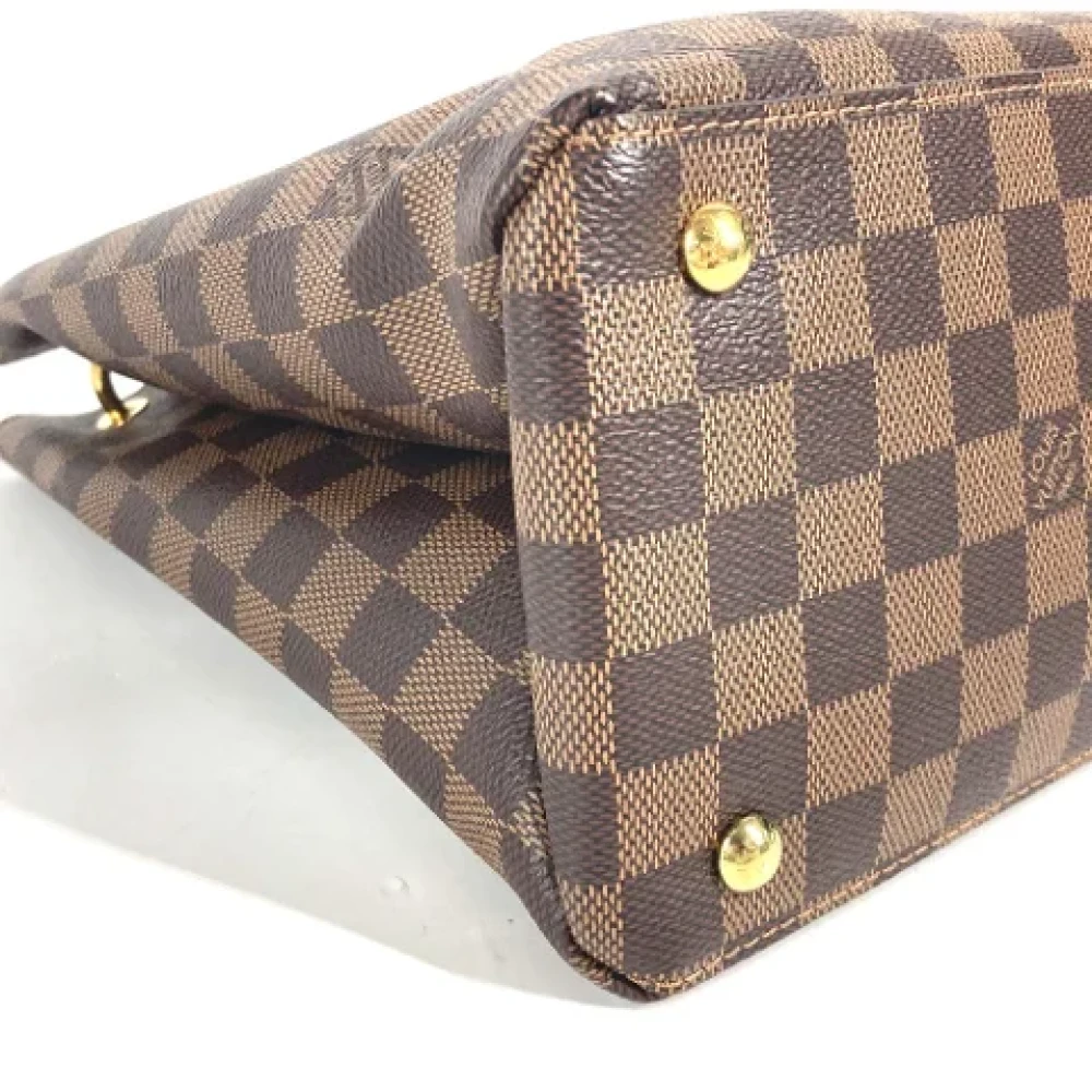 Louis Vuitton Vintage Pre-owned Cotton louis-vuitton-bags Brown Dames
