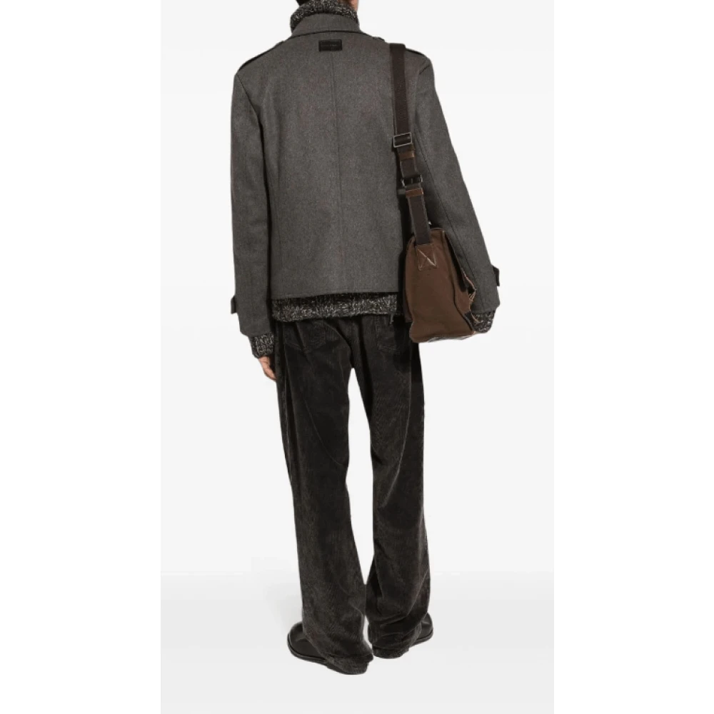 Dolce & Gabbana Zwarte Stretch Katoenen Straight Leg Jeans Black Heren