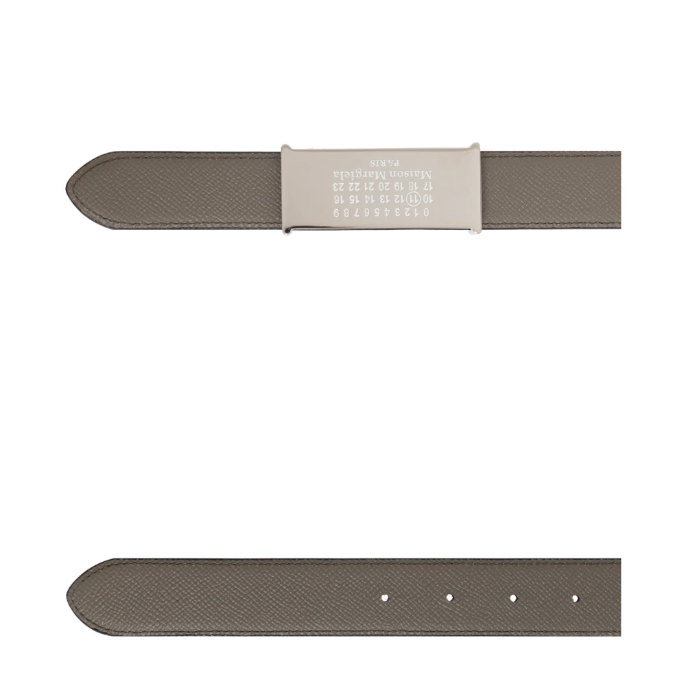 Maison Margiela Leren riem Beige Unisex