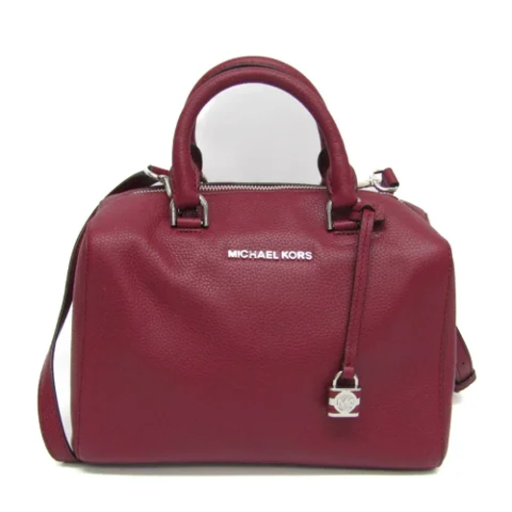 Michael Kors Pre-owned Leather handbags Red Dames