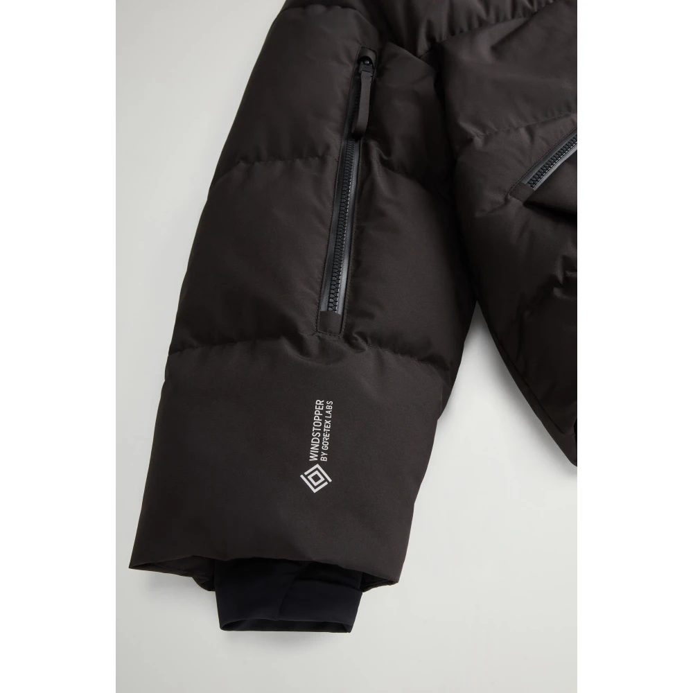 Woolrich Moderne donsjack met Gore-Tex Black Dames