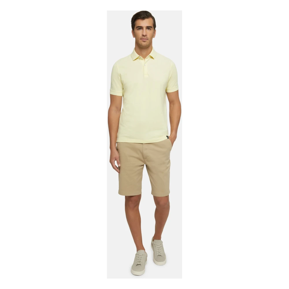 Boggi Milano Stretch Gabardine Short Beige Heren