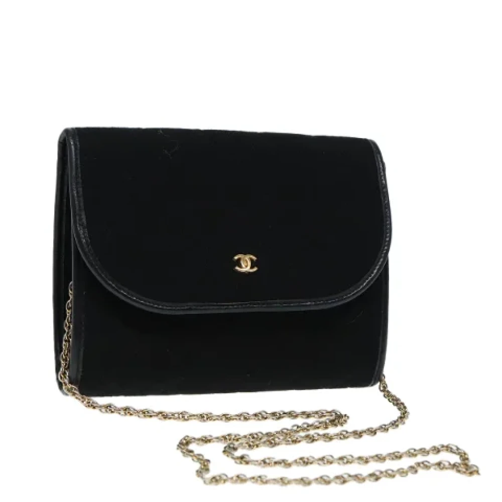 Chanel Vintage Pre-owned Cotton chanel-bags Black Dames