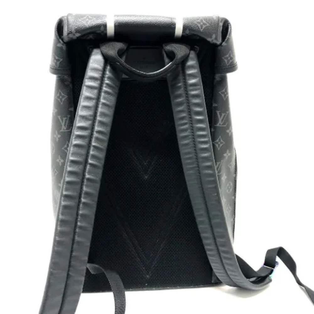 Louis Vuitton Vintage Pre-owned Canvas backpacks Black Heren