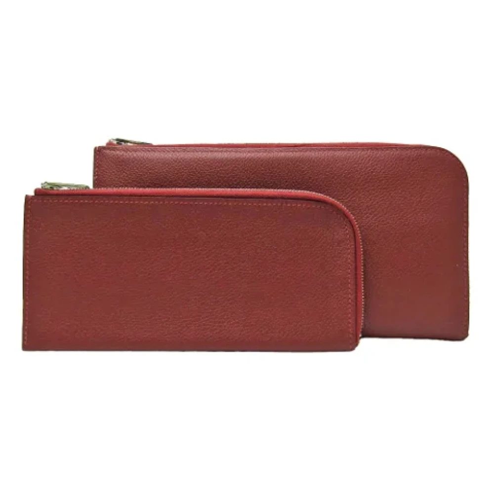 Hermès Vintage Pre-owned Leather wallets Brown Dames