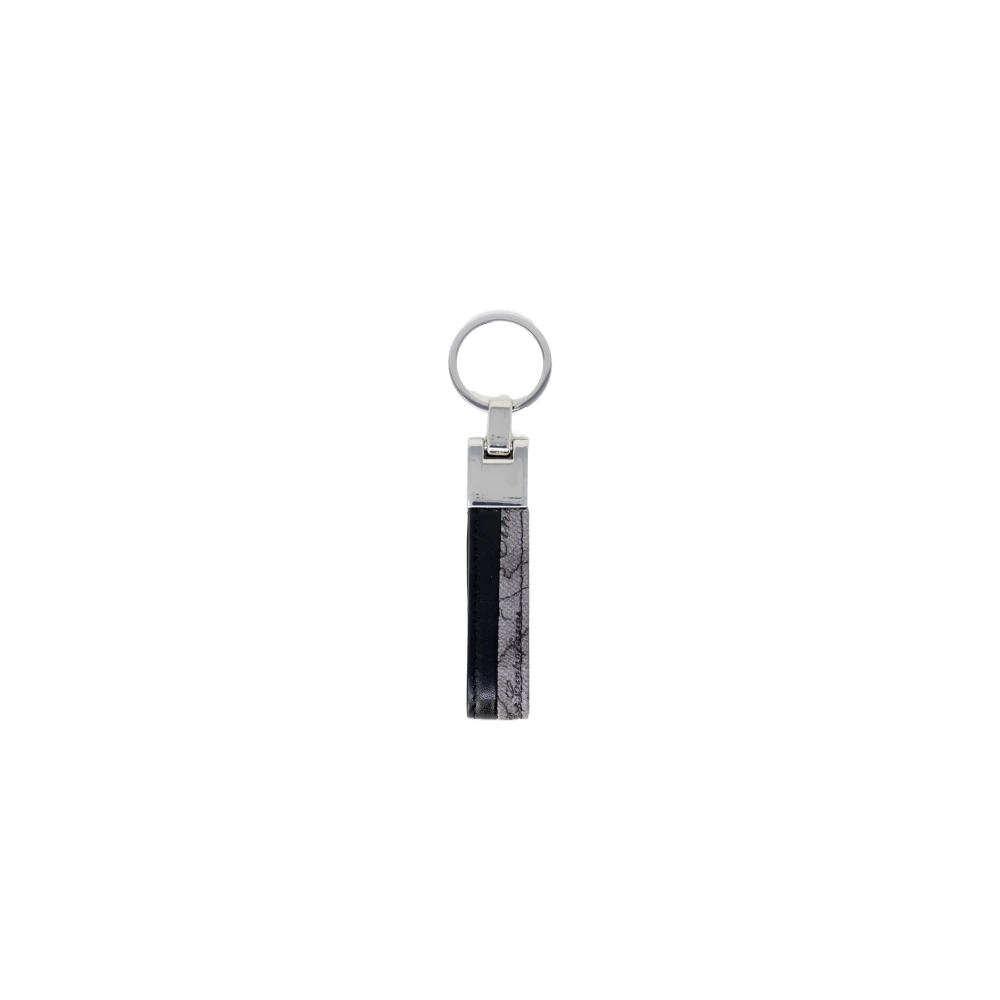 Alviero Martini 1a Classe Elegante Polyurethaan Sleutelhanger Gray Heren