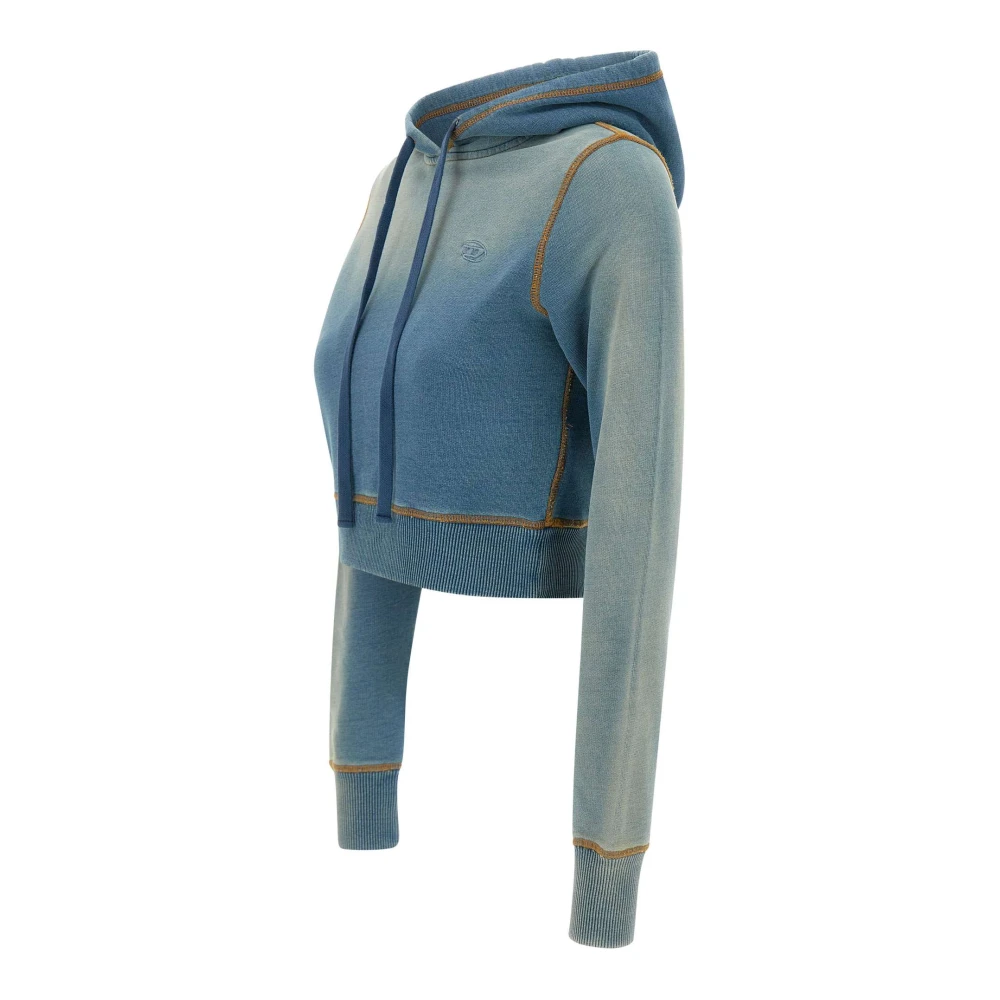Diesel Blauwe Textuur Hoodie Dames Blue Dames