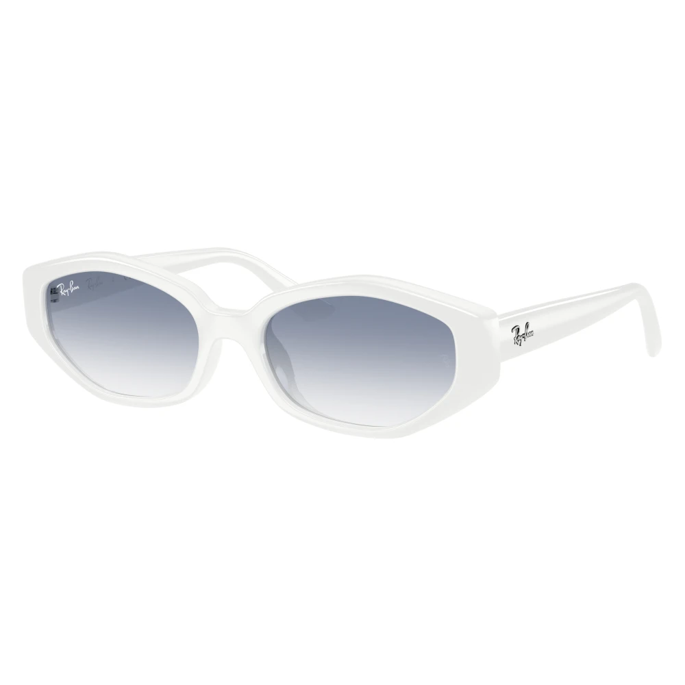 Ray-Ban Sunglasses - White Frame Blue Lenses 56-18, RB4473D - Image 5
