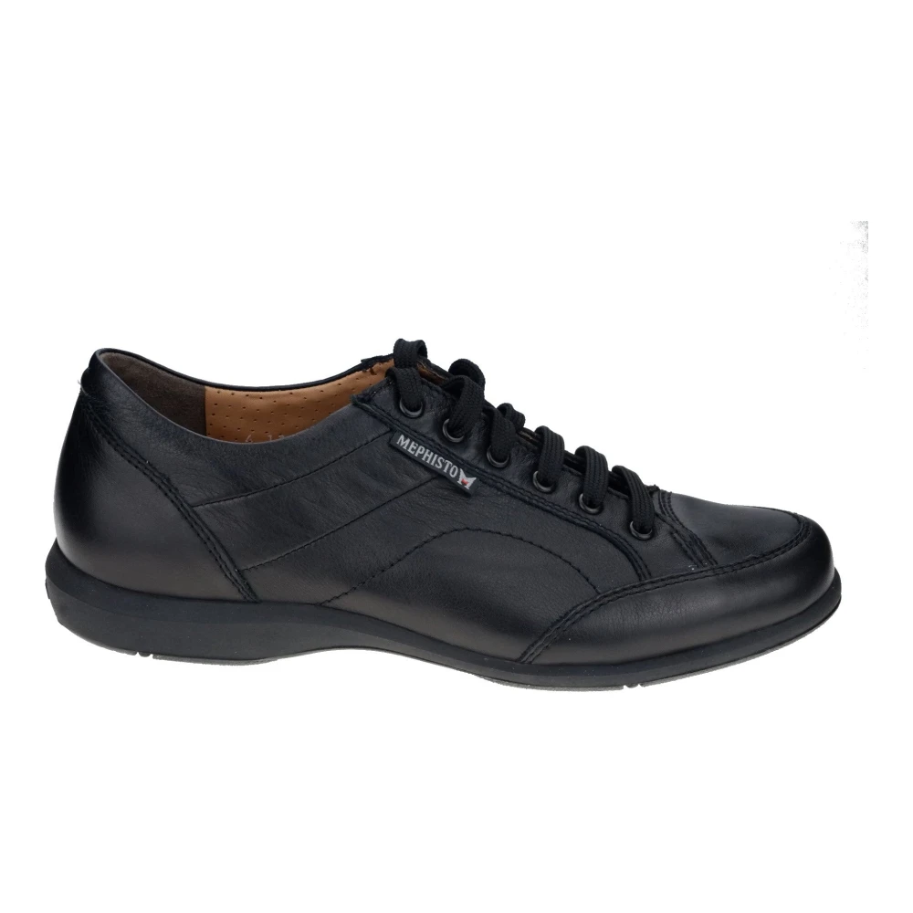 Mephisto Elegante Heren Sneaker van Leer Heren Schoenen Zwart