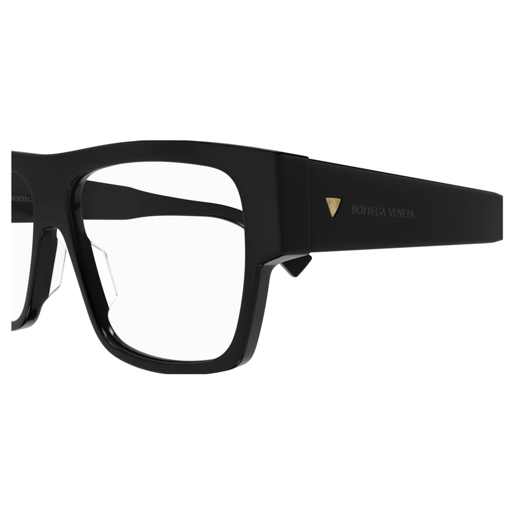 Bottega Veneta Mat Zwart Goud Brilmontuur Black Unisex
