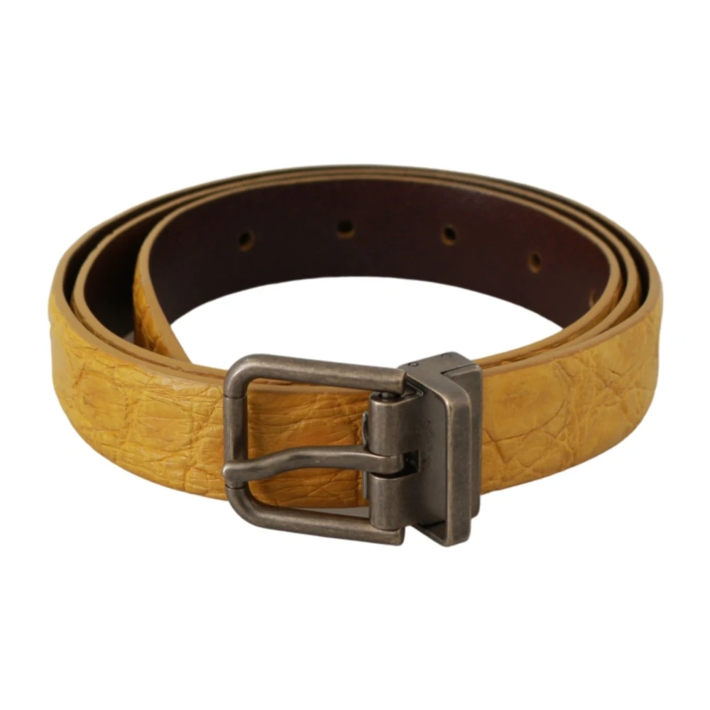 Dolce & Gabbana Brown Leather Regular Belt - 90 cm / 36 Inches - Image 2