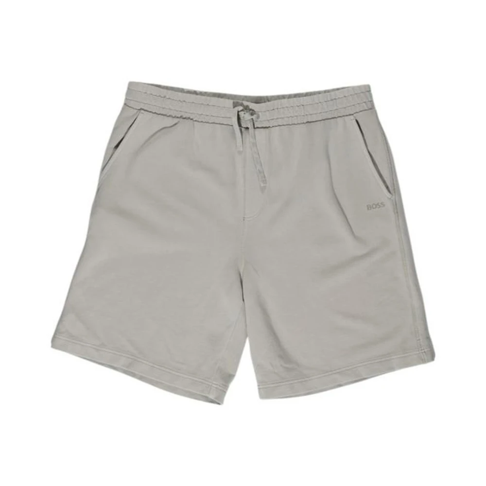 Hugo Boss Katoenen Bermuda Shorts Beige Heren