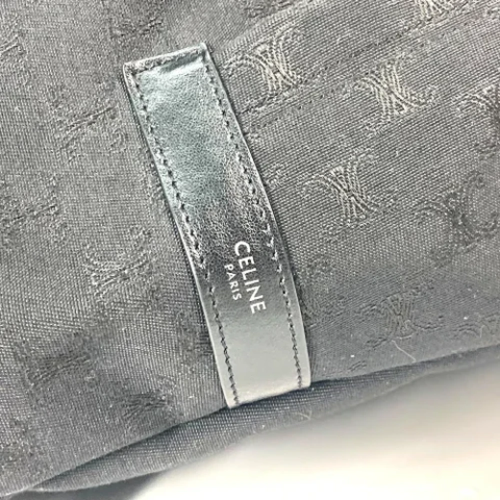 Celine Vintage Pre-owned Canvas shoulder-bags Black Dames