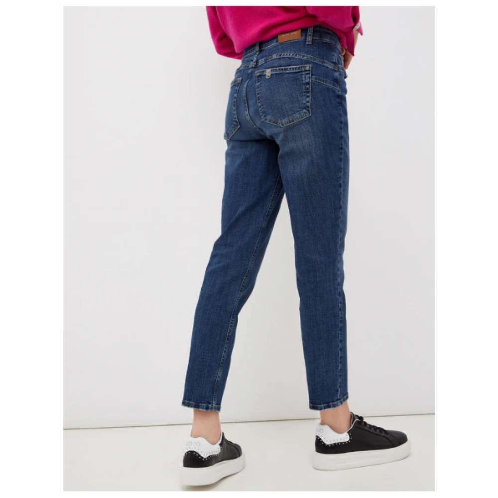 Liu Jo Schattige Slim High Waist Mom Jeans Blue Dames