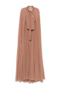 robe-marron-avec-col-halter-et-insert-cape