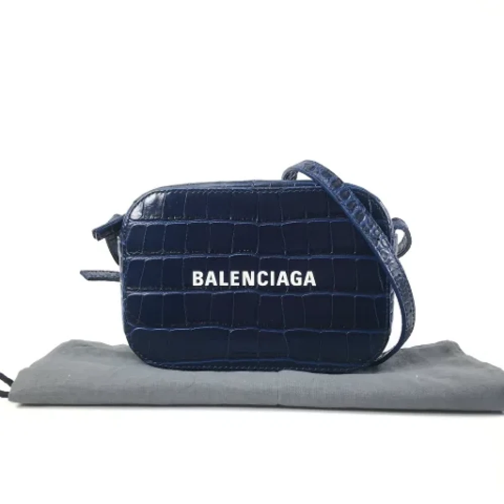 Balenciaga Vintage Pre-owned Leather handbags Blue Dames