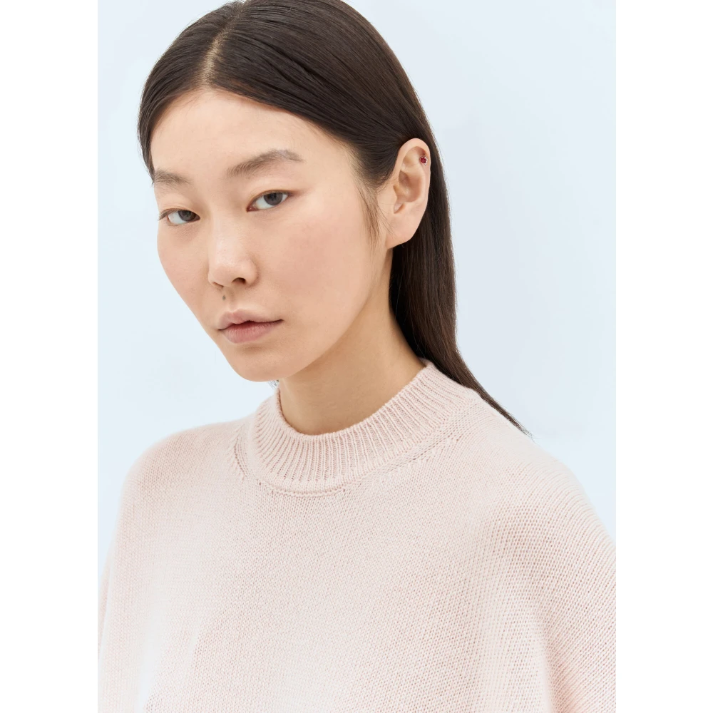 Jil Sander Kasjmier Crewneck Sweater Pink Dames