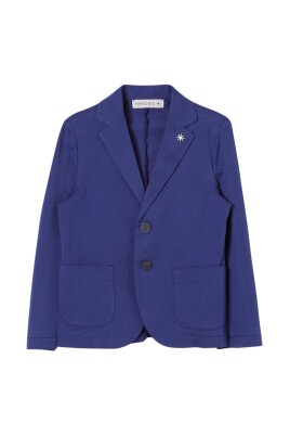 blue-knit-blazer-twobutton-pockets
