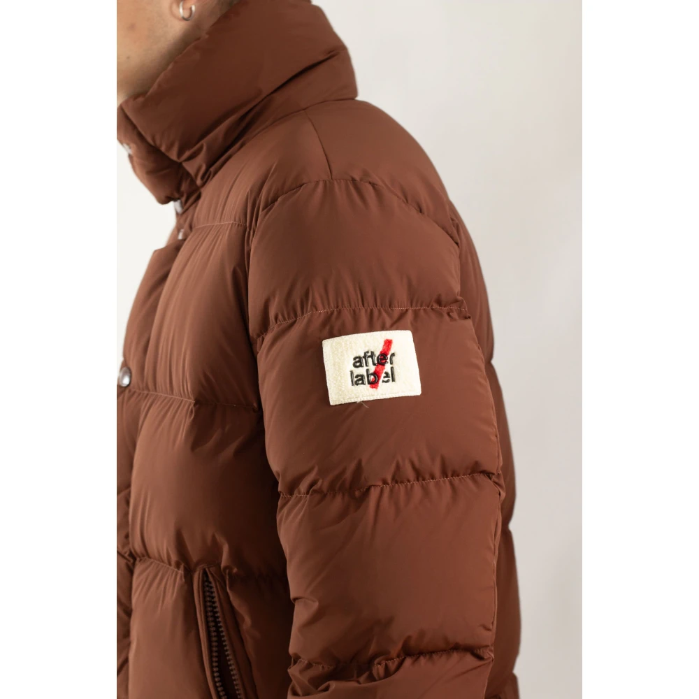 Afterlabel Matte donsjack in Chamonix-stijl Brown Heren