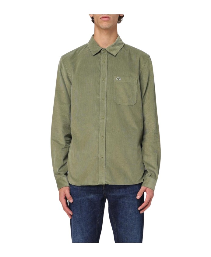 chemise-en-velours-cotele-vert-style-classique