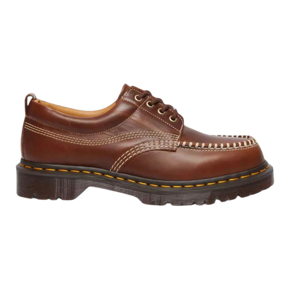 Dr. Martens Men's Brown Lowell Moc Toe Shoe - Laced Shoes - 10 Uk - Shoes