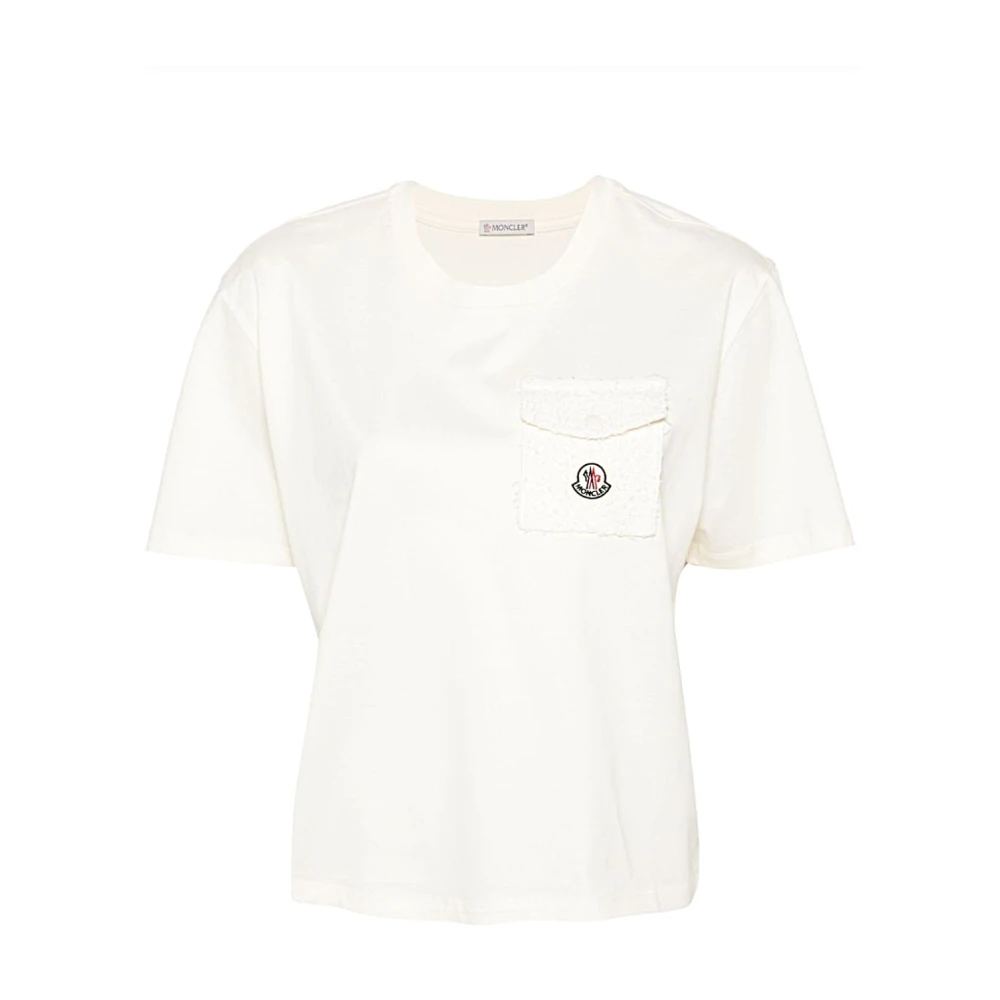 Moncler Witte T-shirts en Polos met Zak White Dames