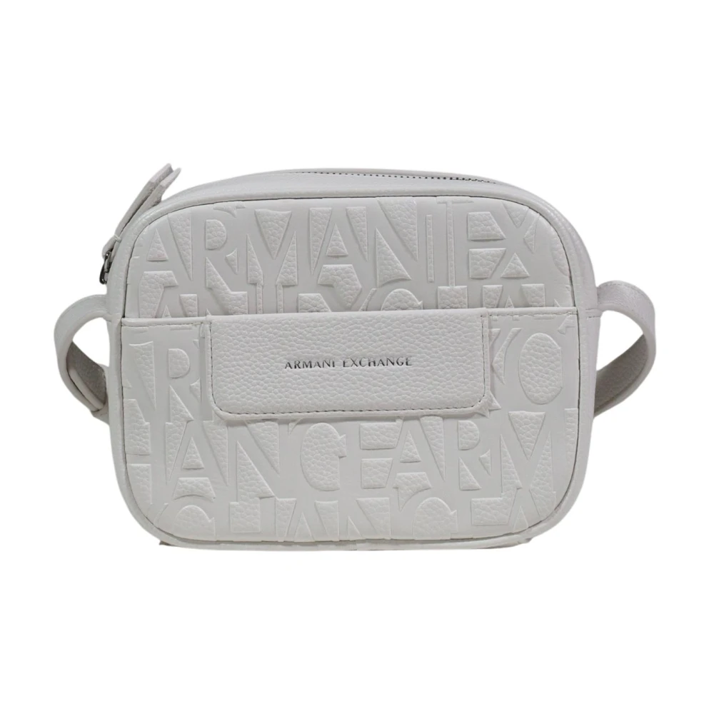 Armani Exchange Women's White Messenger Bag