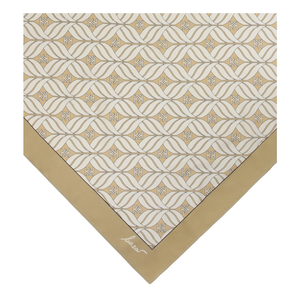 Kazar Luxe beige zijden sjaal Beige Dames