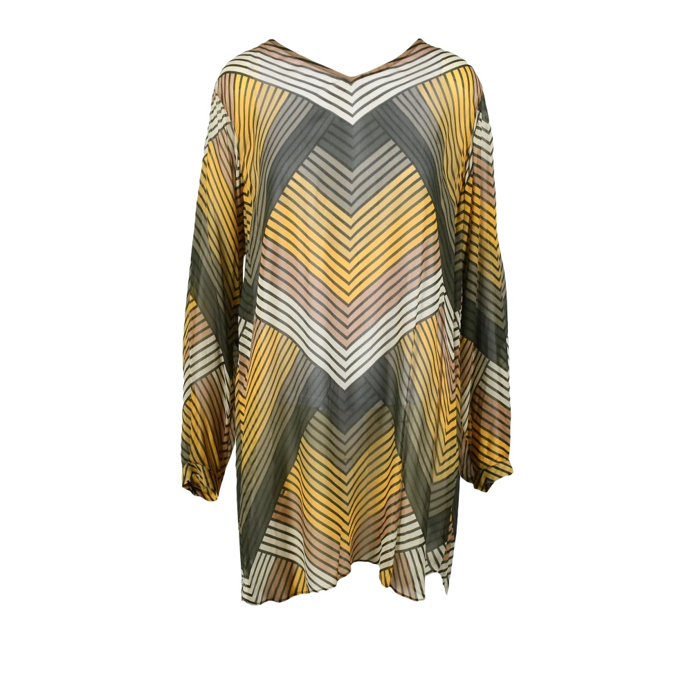 Twinset Giallo Verde Tuniek voor Vrouwen Yellow Dames