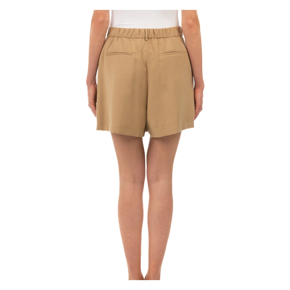 Le Tricot Perugia Kameel Bermuda Shorts Brown Dames