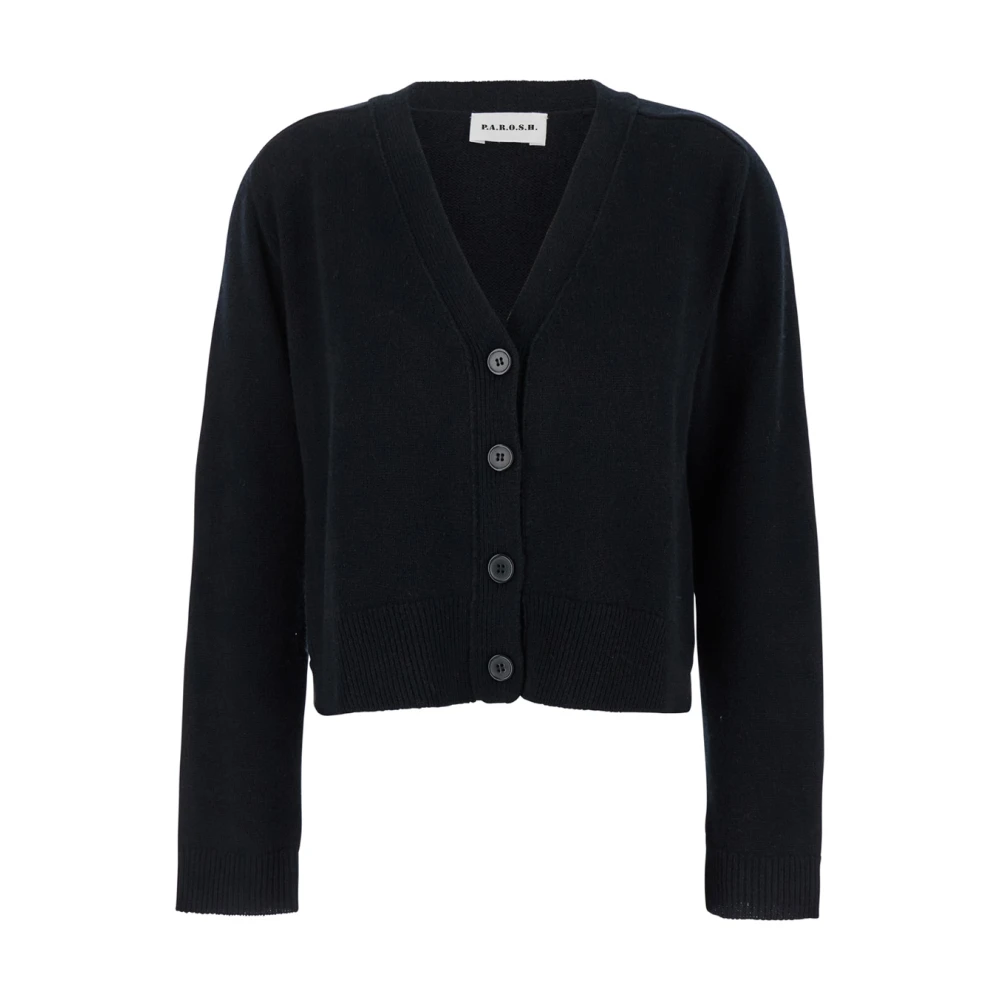 P.a.r.o.s.h. Zwarte V-hals Cardigan Sweater Black Dames