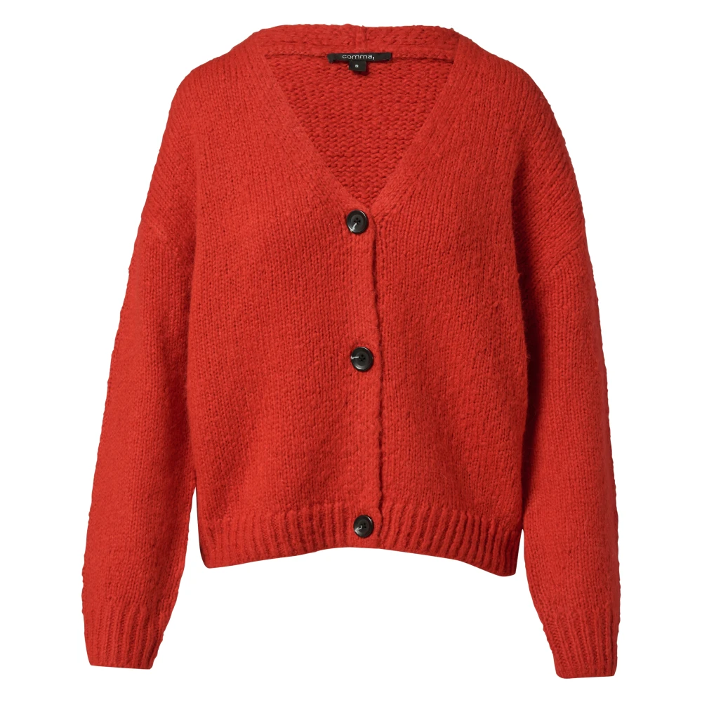 Comma Zachte Alpaca Mix Vest Red Dames
