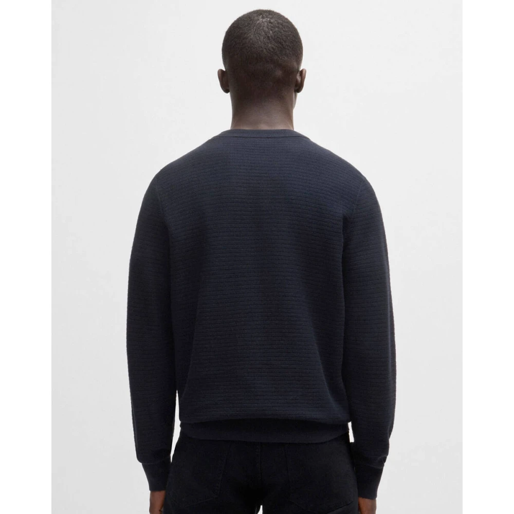 Boss Orange Stijlvolle Pullover met Anion_S Technologie Blue Heren