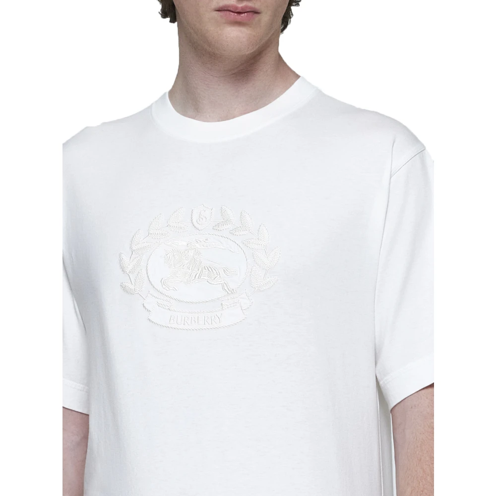 Burberry Stijlvolle T-shirts en Polos White Heren
