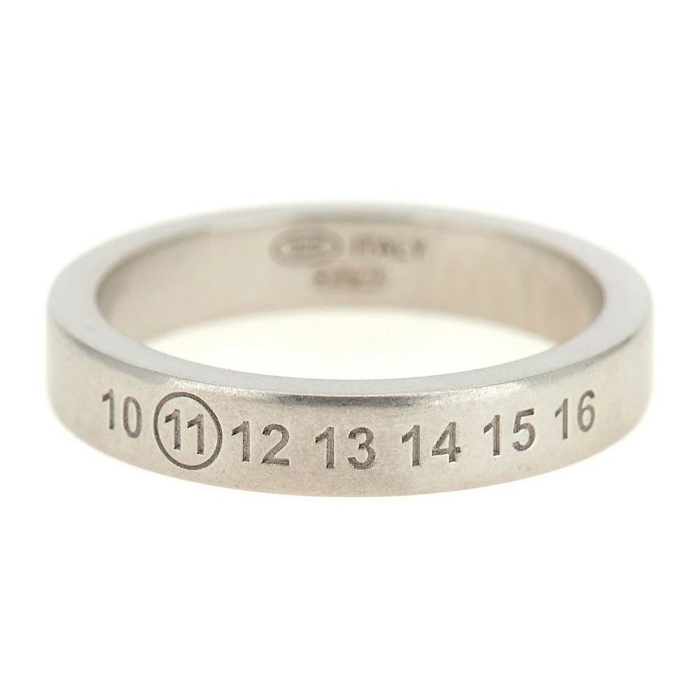 Maison Margiela Men's Gray Rings, 46 Mm, Numerical Ring 4 Mm