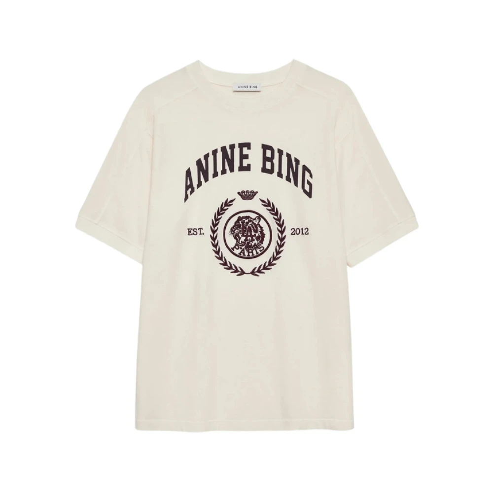 Anine Bing Donna Bianco - T-Shirt - Tops - S