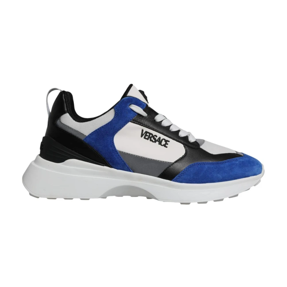 Versace Men's Multicolor Canvas Medusa Low Top Trainers - Sneakers - 10 Uk- Shoes