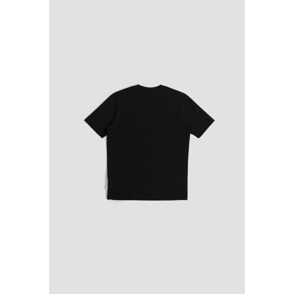 Jil Sander Zwart Katoenen T-shirt Ronde Kraag Black Heren
