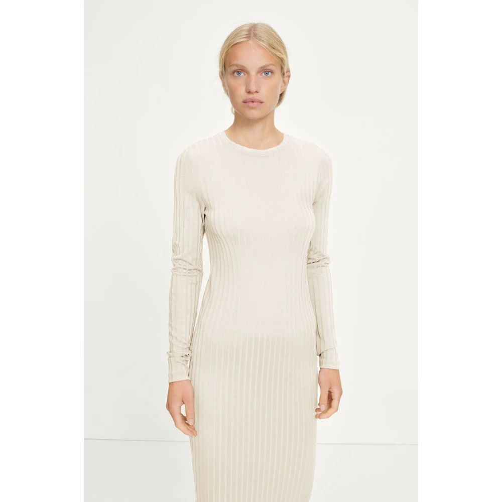 Samsøe Jersey Midi Jurk White Dames