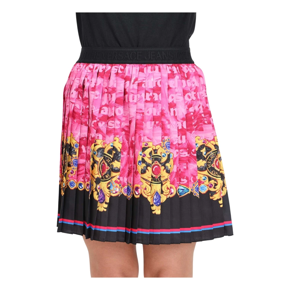 Versace Jeans Couture Heart Couture Geplooide Rok Multicolor Dames