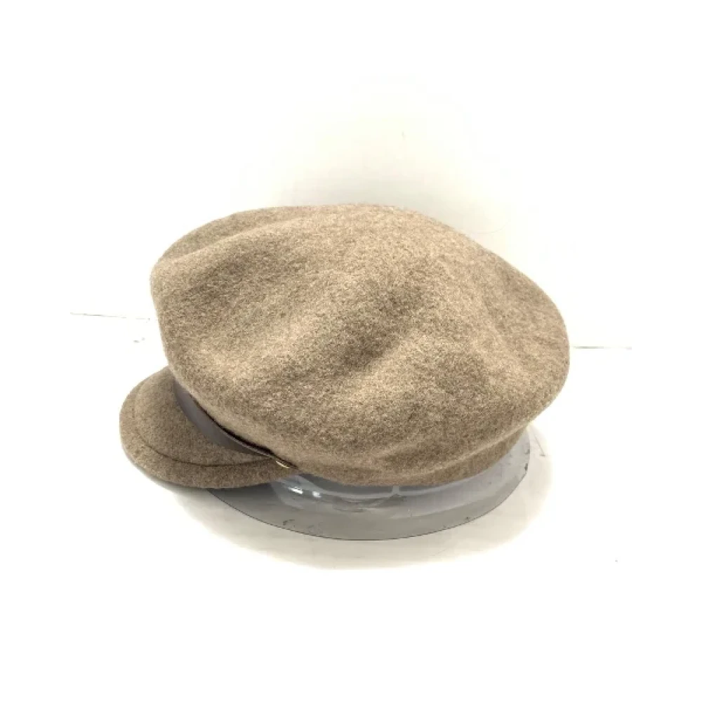 Burberry Vintage Pre-owned Wool hats Brown Dames