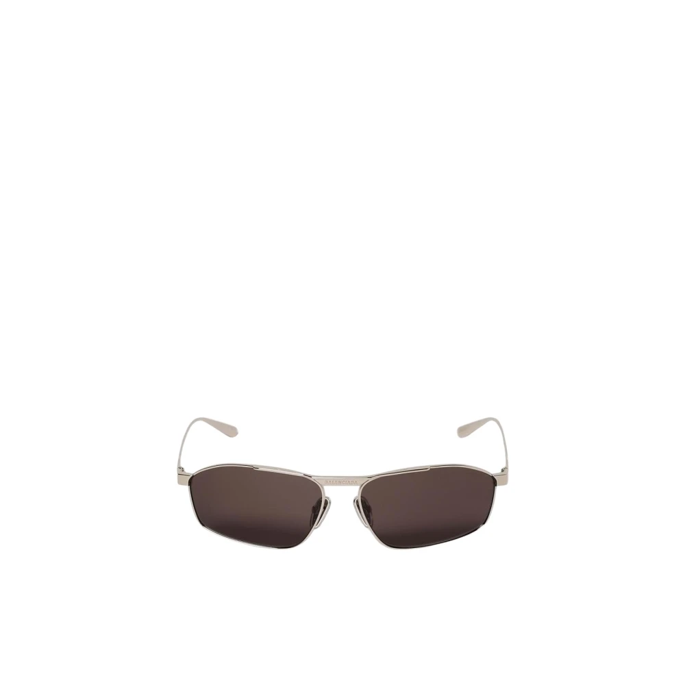 Balenciaga Men's Gray Metal Frame Sunglasses