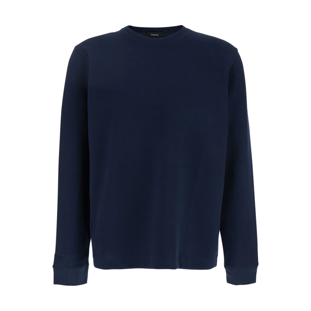 Theory Double PI Sweaters Blue Heren